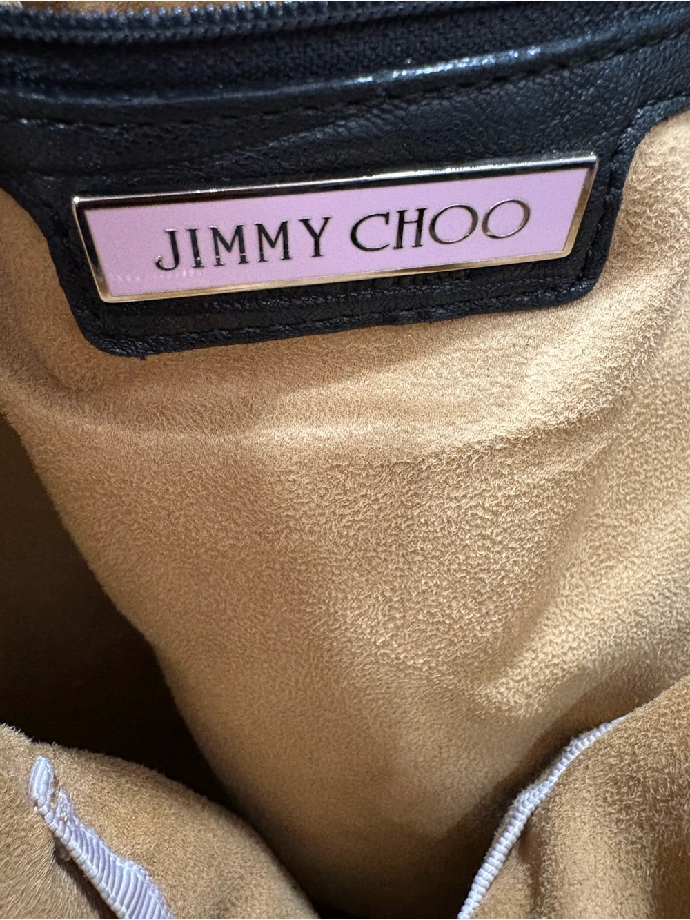 Jimmy Choo Black Pebbled Leather Handbag Detail - Picture 5 of 7